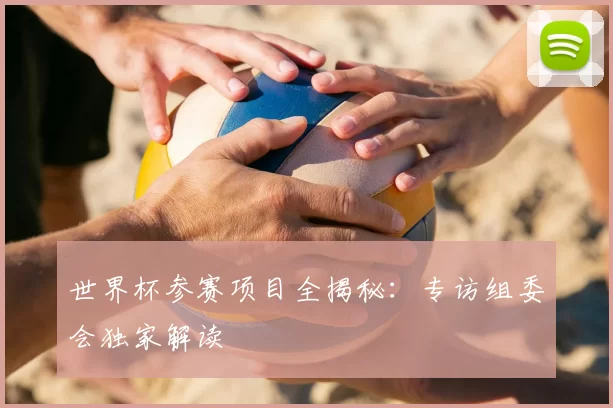 世界杯参赛项目全揭秘:专访组委会独家解读